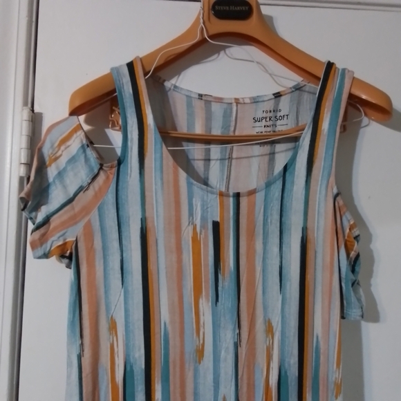 Multicolor Striped Maxi Skirt - Picture 1 of 6